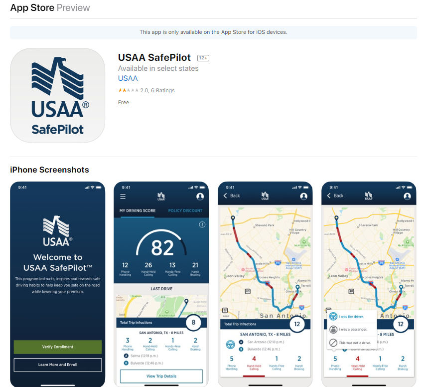USAA Safe pilot